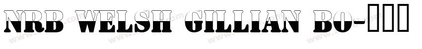 NRB Welsh Gillian Bo字体转换